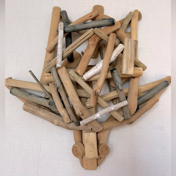 Turtle hand made rustic drift wood sticks turtle. - Picture 1 of 6